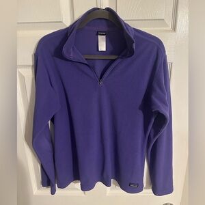 Patagonia Violet/Purple Zip Fleece Pullover